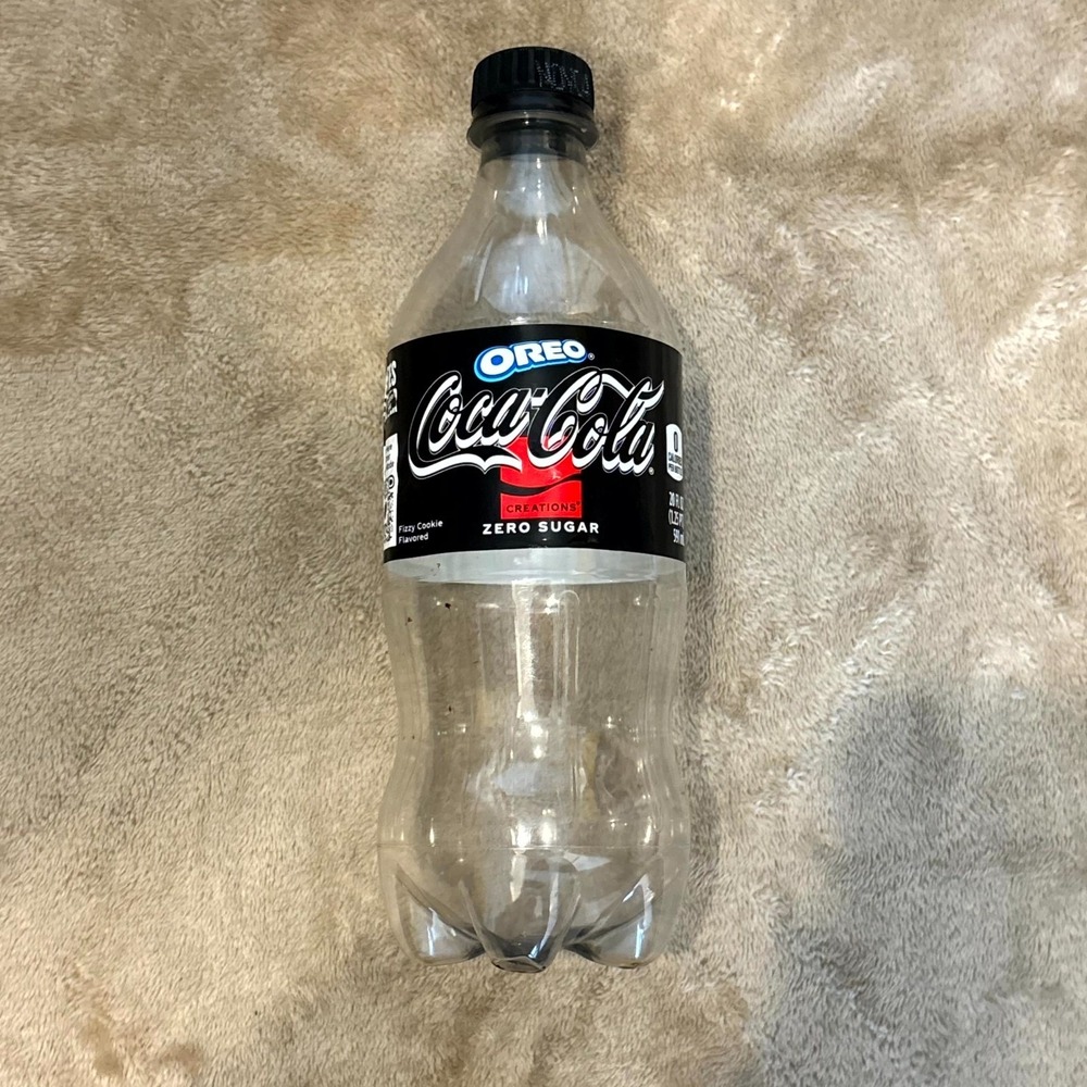 Coca Cola Oreo Zero Sugar Bottle Limited Edition 20oz Creations Empty w/ Cap